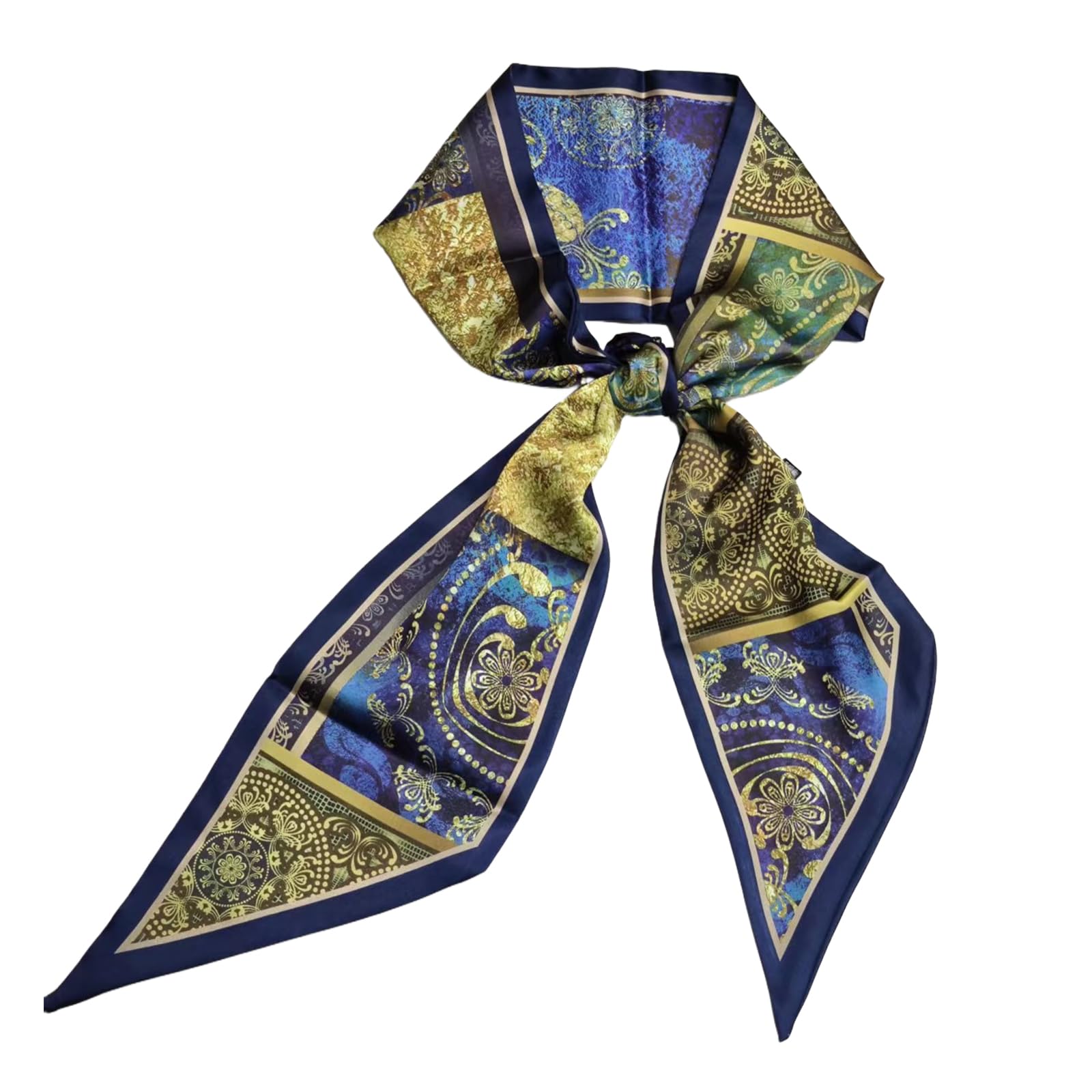 Head Hair Scarf for Women,Silky Long Headscarf Purse Bag Scarfs for Handbag Fashion Satin Neck Scarves Accessories