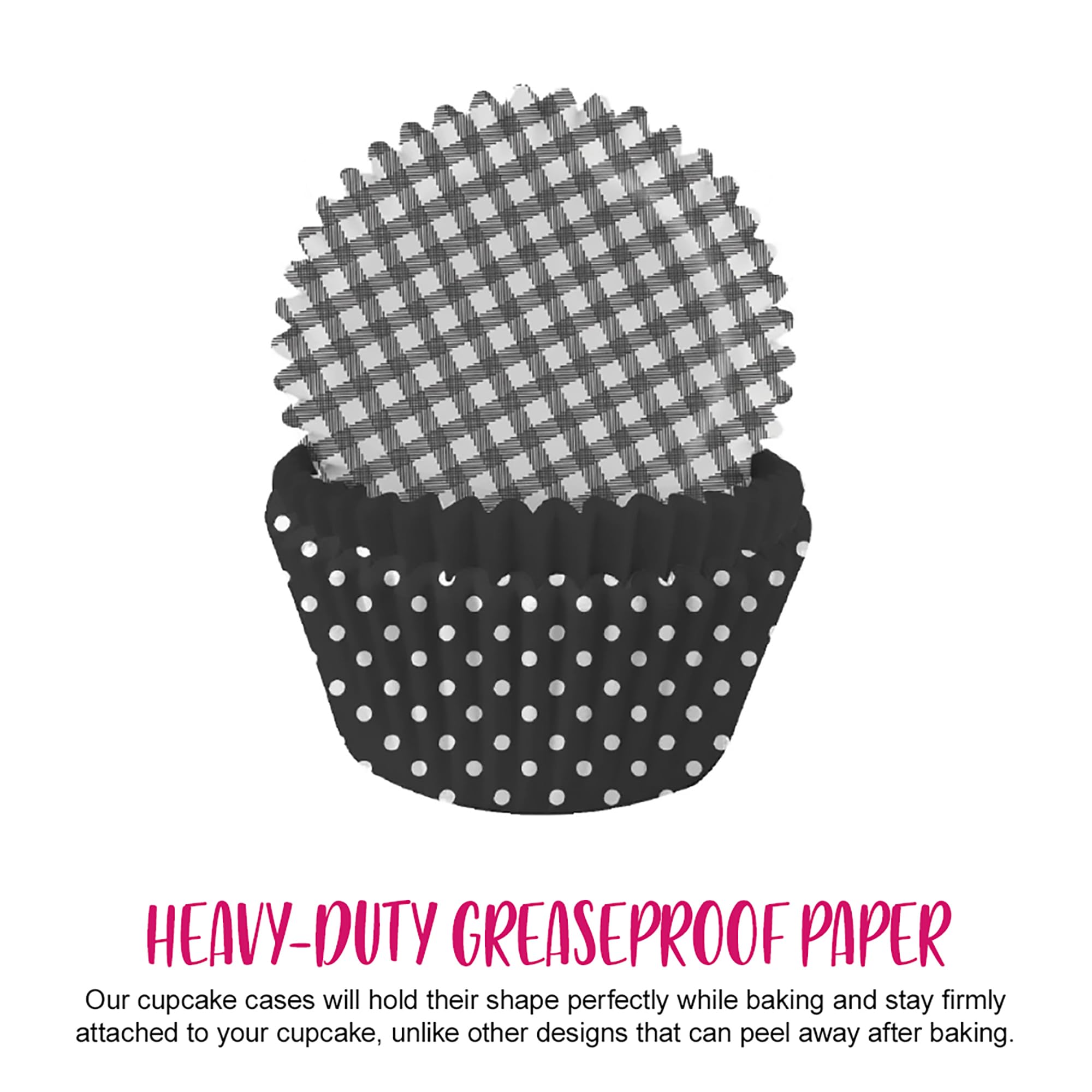 Pirottini Di Carta Premium LILY COOK Per Muffin E Cupcake - Diametro 7,5 Cm, Bianco, Confezione Multipla - Foto 5