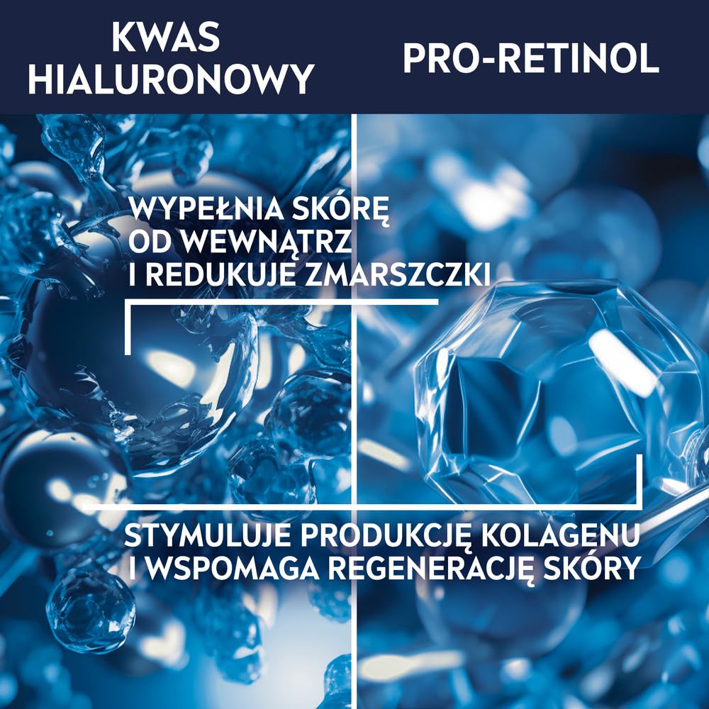 NIVEA MEN Hyaluron Przeciwzmarszczkowy krem nawilżający do twarzy dla mężczyzn z kwasem hialuronowym i pro-retinolem, 50 ml