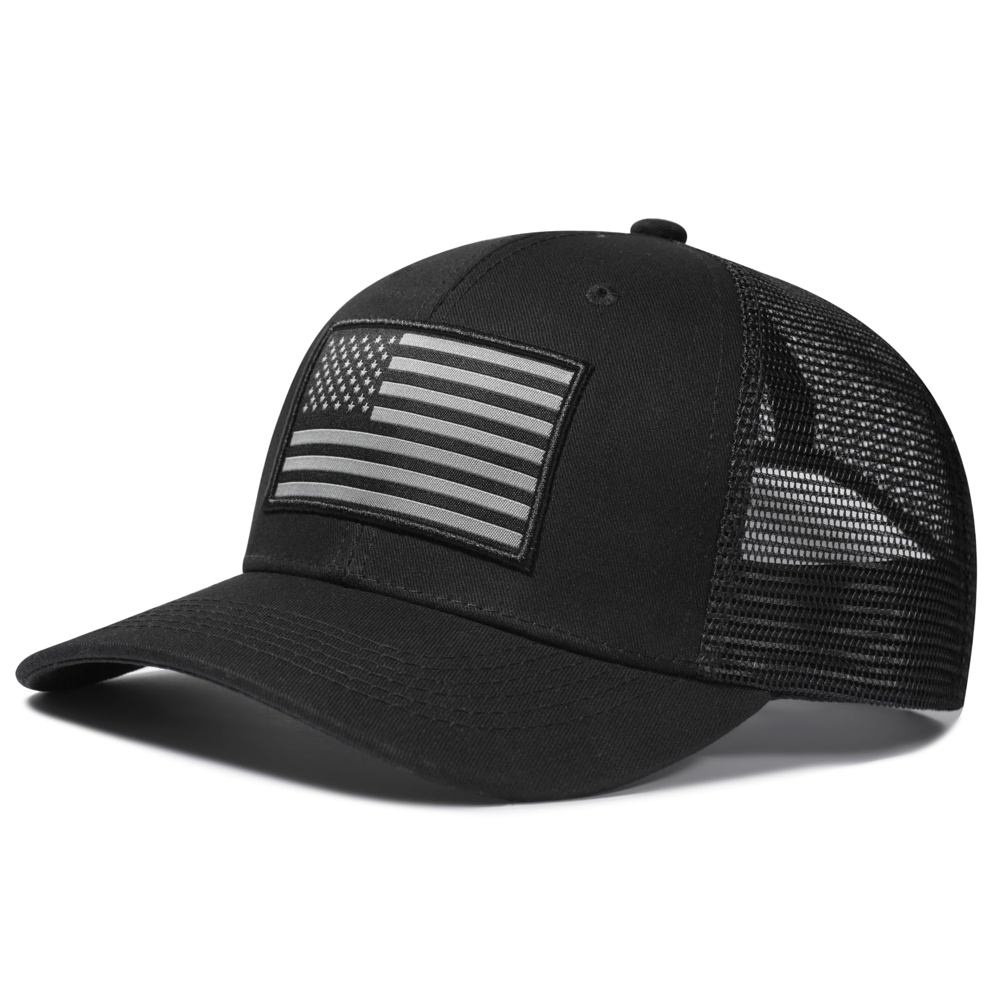 American Flag Trucker Hat Mesh Snapback