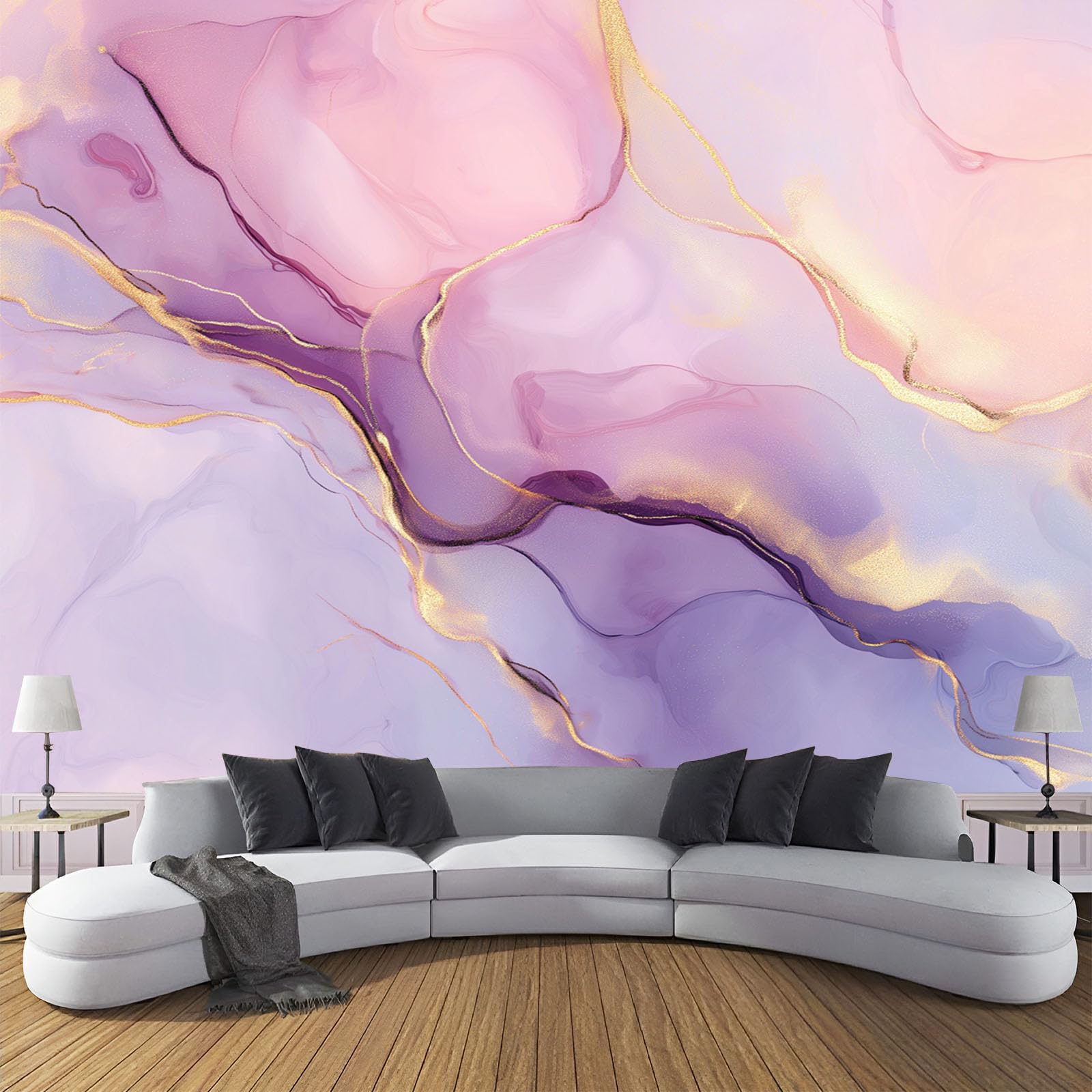 Papier peint dream marble moderne lavable et résistant pour habiller les murs d'une chambre