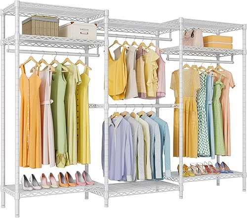 Miniatura 14 de VIPEK V5i Perchero de Ropa para Dormitorio Armarios Independientes Organizador de Closet, Armario Portátil Resistente Perchero de Ropa con 8