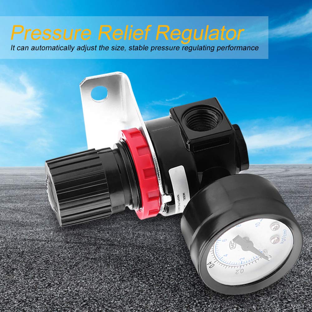 Réducteur de pression avec manomètre Régulateur de pression d'air, Régulateur de décompression, Filtre à air Régulateur de pression Régulateur de pression, Régulateur de pression avec