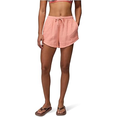 Prana Hideaways E-waist Shorts soft guava
