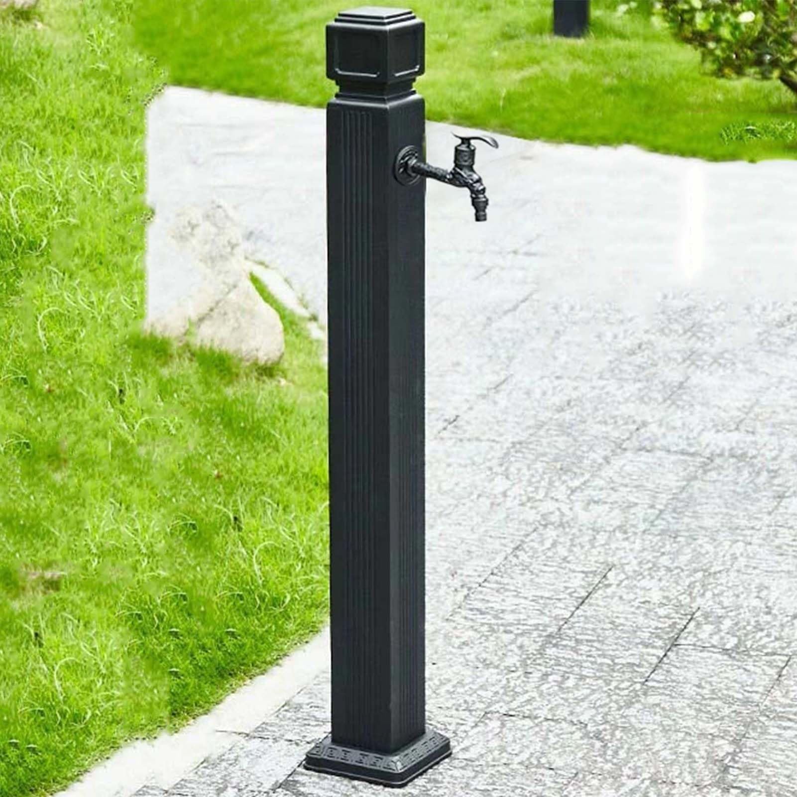 BHGFYXBS Outdoor Faucet Antifreeze Garden Water Column, Weatherproof Brass Hose Stand, Freestanding Hydrant Fountain For Car Washing & Plant Watering, & Stylish,size_name-110cm kit 1
