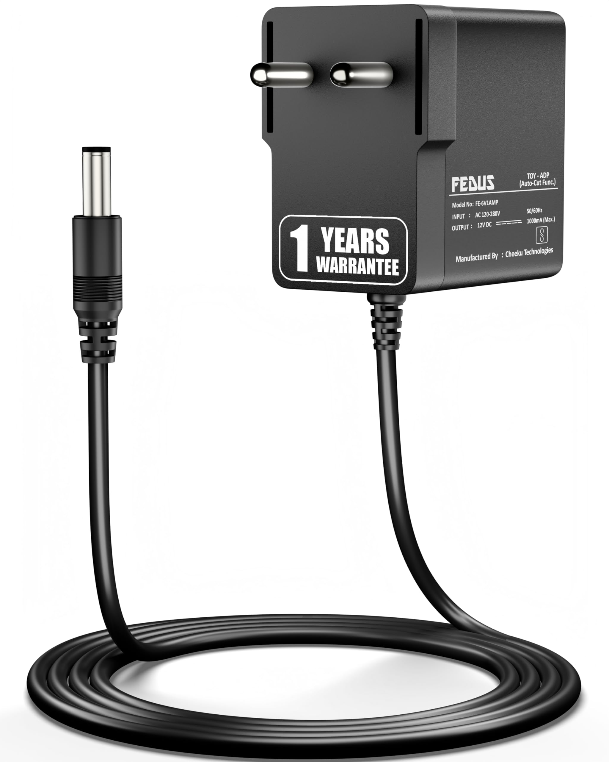 FEDUS 6v Charger for Kids Ride on Car Toys, 6 Volt Battery Charger with Charging Indicator & Auto-Cut Off Battery Power Adaptor for Kids Electric Car Children Mercedes, bwm, Audi, Motorcycle, Jeep-image-45