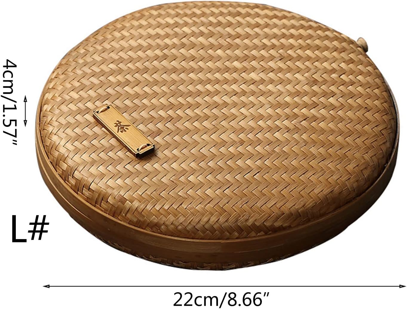 蓋付きナチュラルストレージバスケット 大きな手織りの籐製ビン ラウンド 家庭用オーガナイザーボックス 棚用バスケット