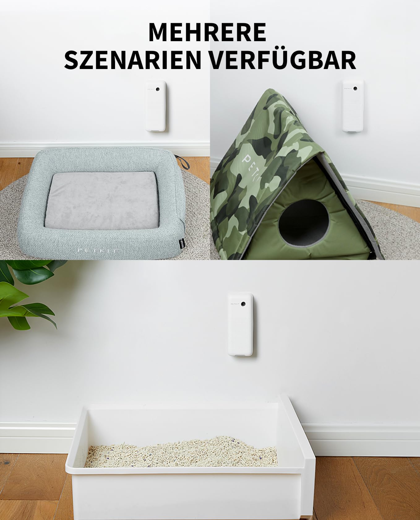 PETKIT PURA Air Smart Spray Geruchsentferner, Pet Odour Eliminator Deodorizer für Haustiertoiletten zu Hause mit Smart Light, App-Steuerung,für PURA MAX 2