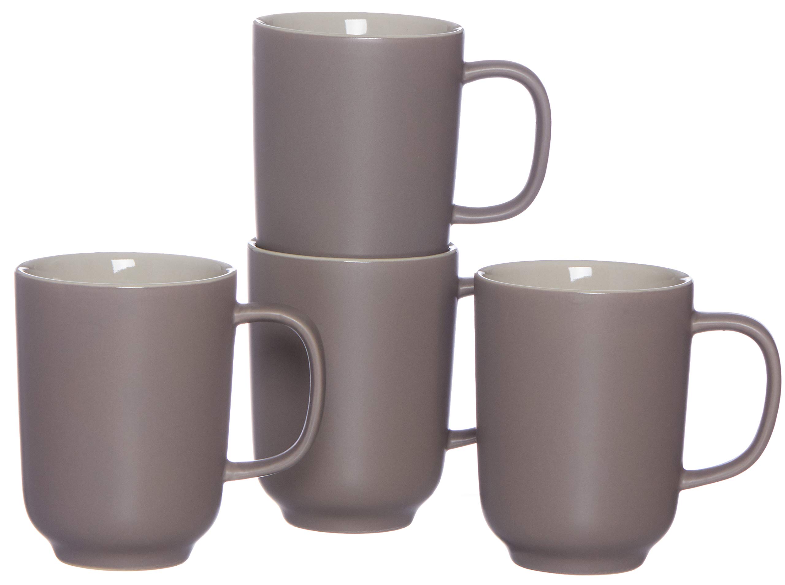 Ritzenhoff & Breker Jasper Set of 4 Coffee Mugs 320ml Taupe Stoneware