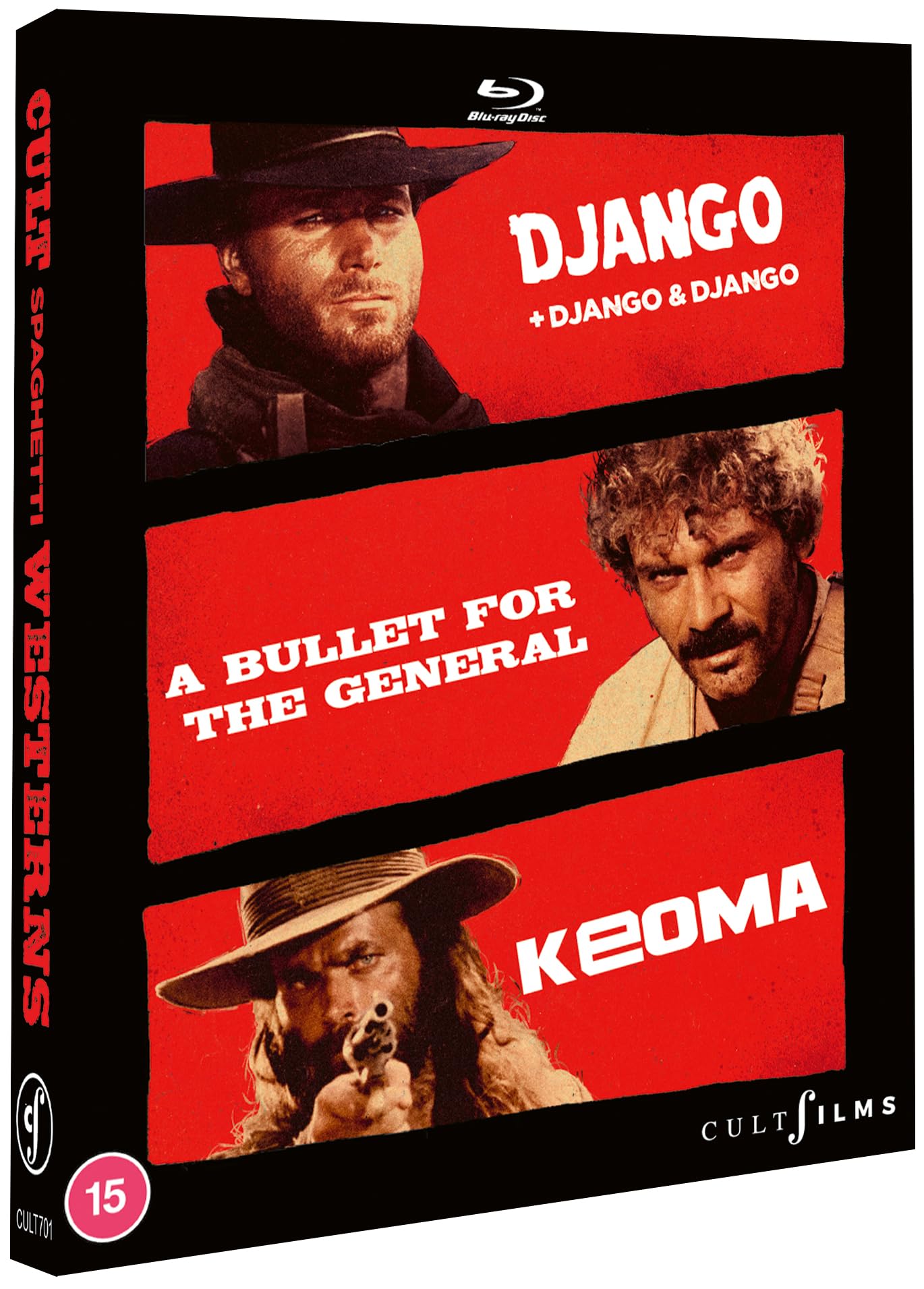 Cult Spaghetti Westerns (Django & Tarantino Bonus + Keoma + Bullet for the General (Region Free)