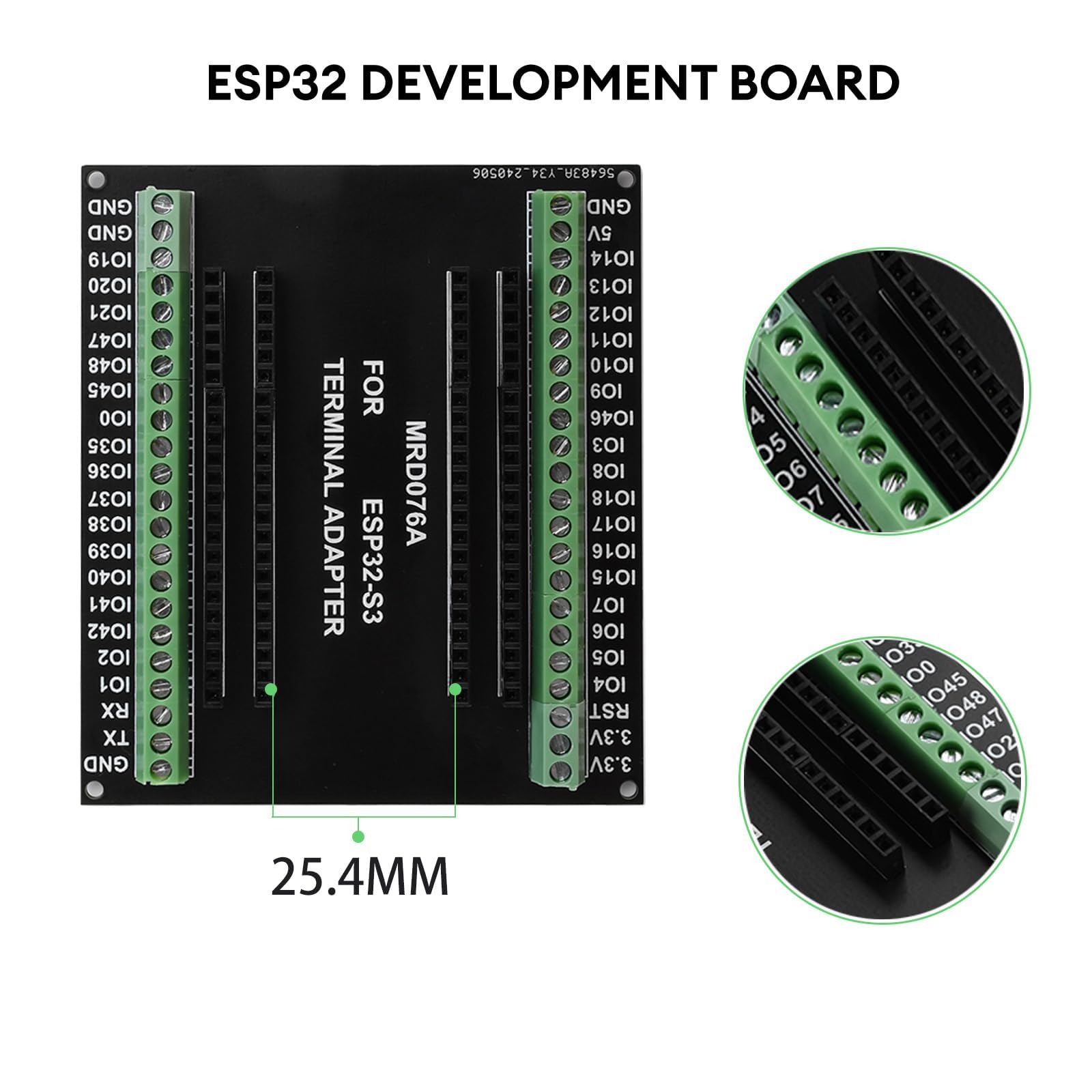 3 pezzi per scheda di sviluppo ESP32-S3 GPIO IoT scheda di espansione a 44 pin compatibile con N8R2/N16R8