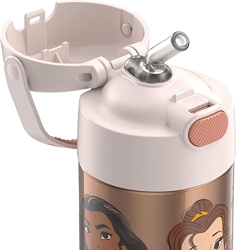 Miniatura 7 de THERMOS FUNTAINER Encanto & FUNTAINER - Botella de acero inoxidable con aislamiento al vacío y sorbete, capacidad de 12 onzas, de acero inoxidable