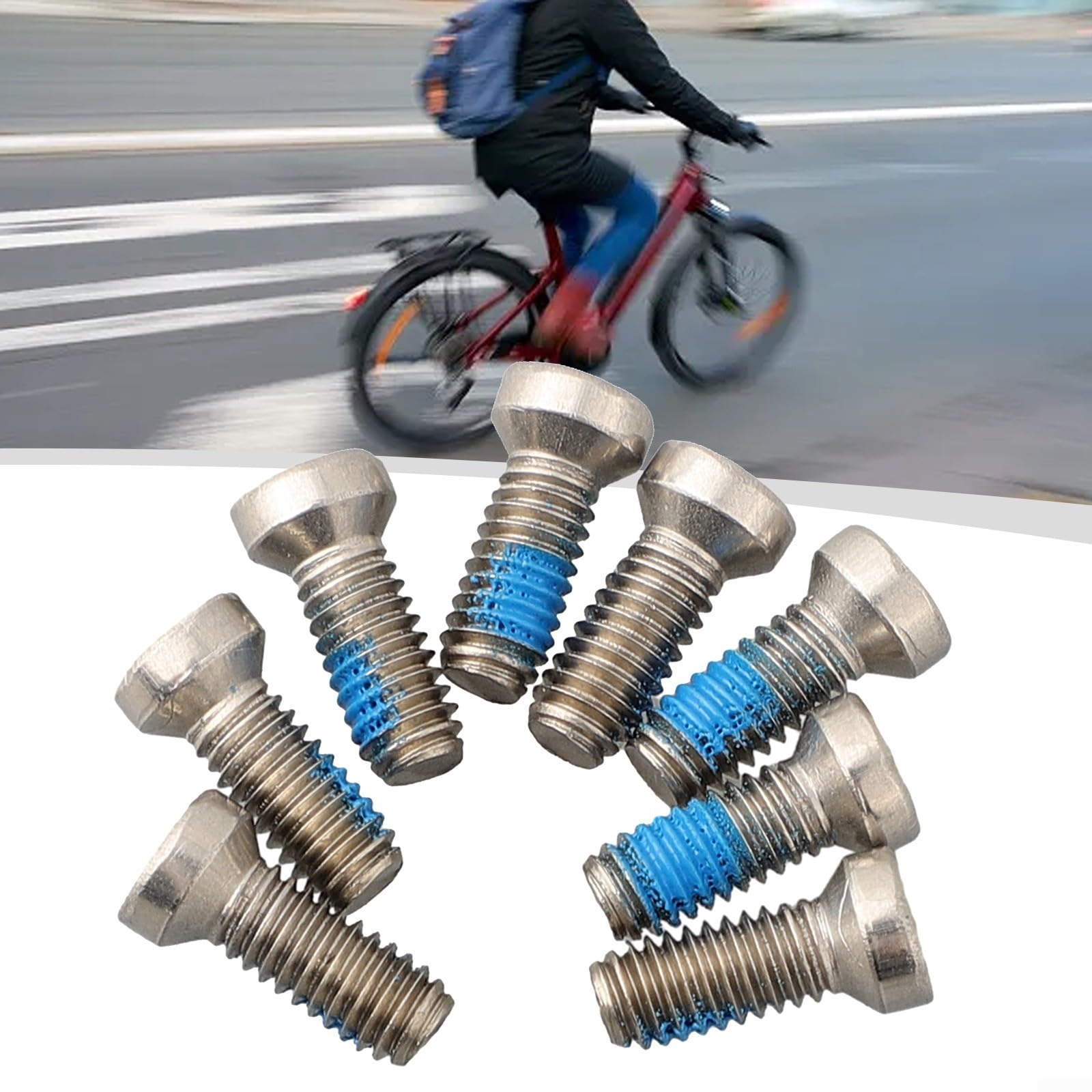 8 viti di montaggio per guarnitura in acciaio inox, per Sram, Rival AXS, force, Red Quarq 12 Speed Silver, viti di montaggio per guarnitura