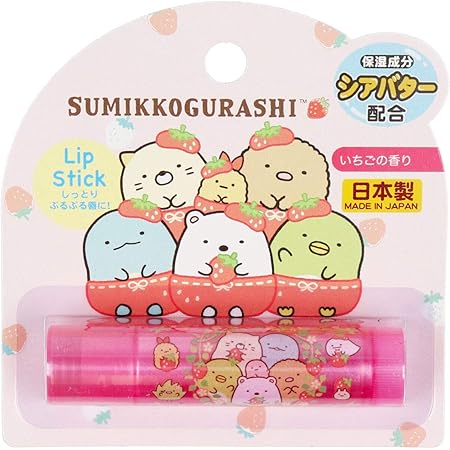 Amazon Co Jp サンタン キャラクターリップスティック6 すみっコぐらし いちごの香り 2g リップクリーム ビューティー