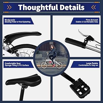 Amazon | 折りたたみ自転車 20インチ 大人用折りたたみ自転車 6