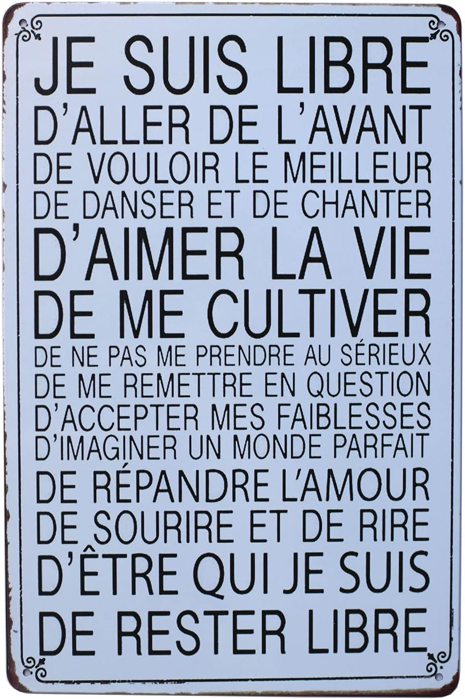 Pancarte Métallique 'Dans Ce Bureau On S'entraide' - Déco Vintage Pour Bureau Ou Café