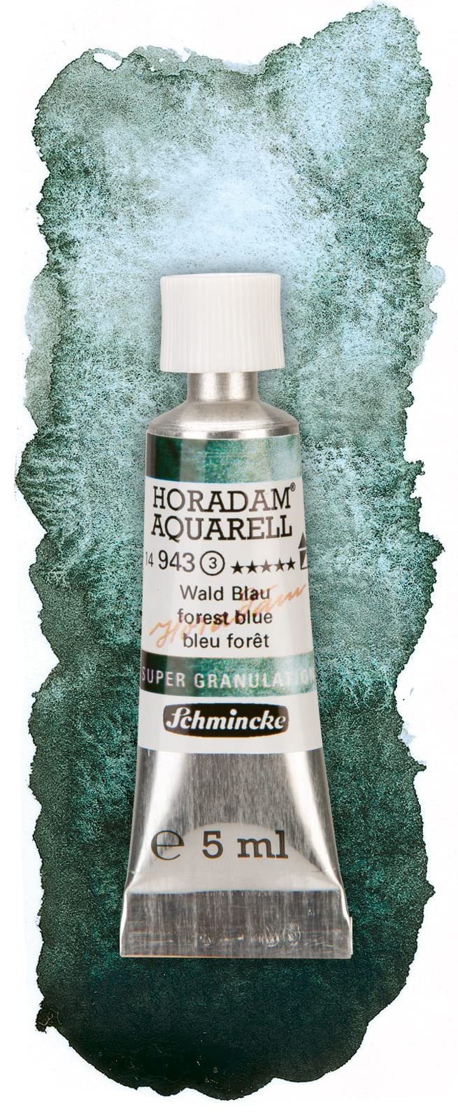 Schmincke HORADAM? AQUARELL, Super Granulation Trio Wald, Tubos de 5 ml, 74 617 097, Juego de Cartones, Tonos de Granulaci?n Muy Fuerte, Pinturas de Acuarela Supergranuladoras