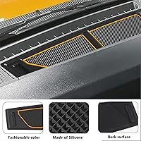 Vista 31 de Auovo Bandeja de cubierta para salpicadero compatible con accesorios Ford Bronco 2021 2022 2023 2024 2025 Compartimentos de silicona antideslizante