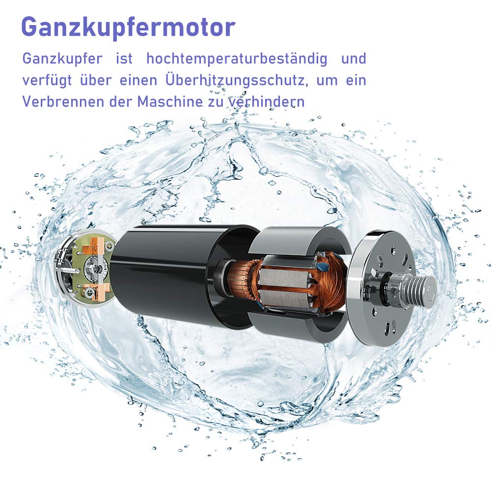 Pompe immergée 750W 4000 L/h 6,7 bar acier inox profondeur 67 m câble 20M pour puits profond