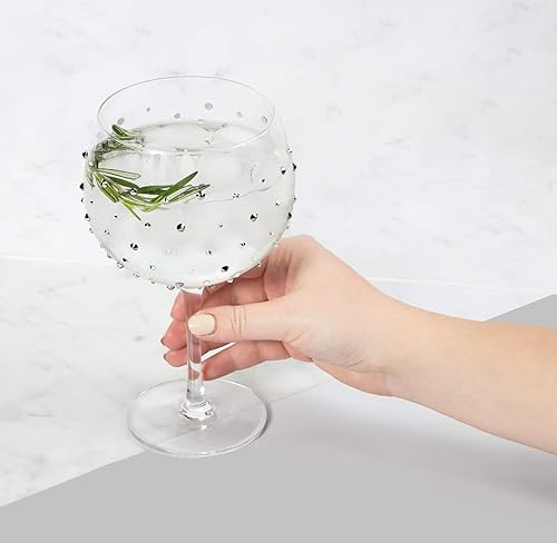 Miniatura 5 de Pavilion Gift Company Black Gem Stones-Birthday - Copa de vino con tallo de 24 onzas