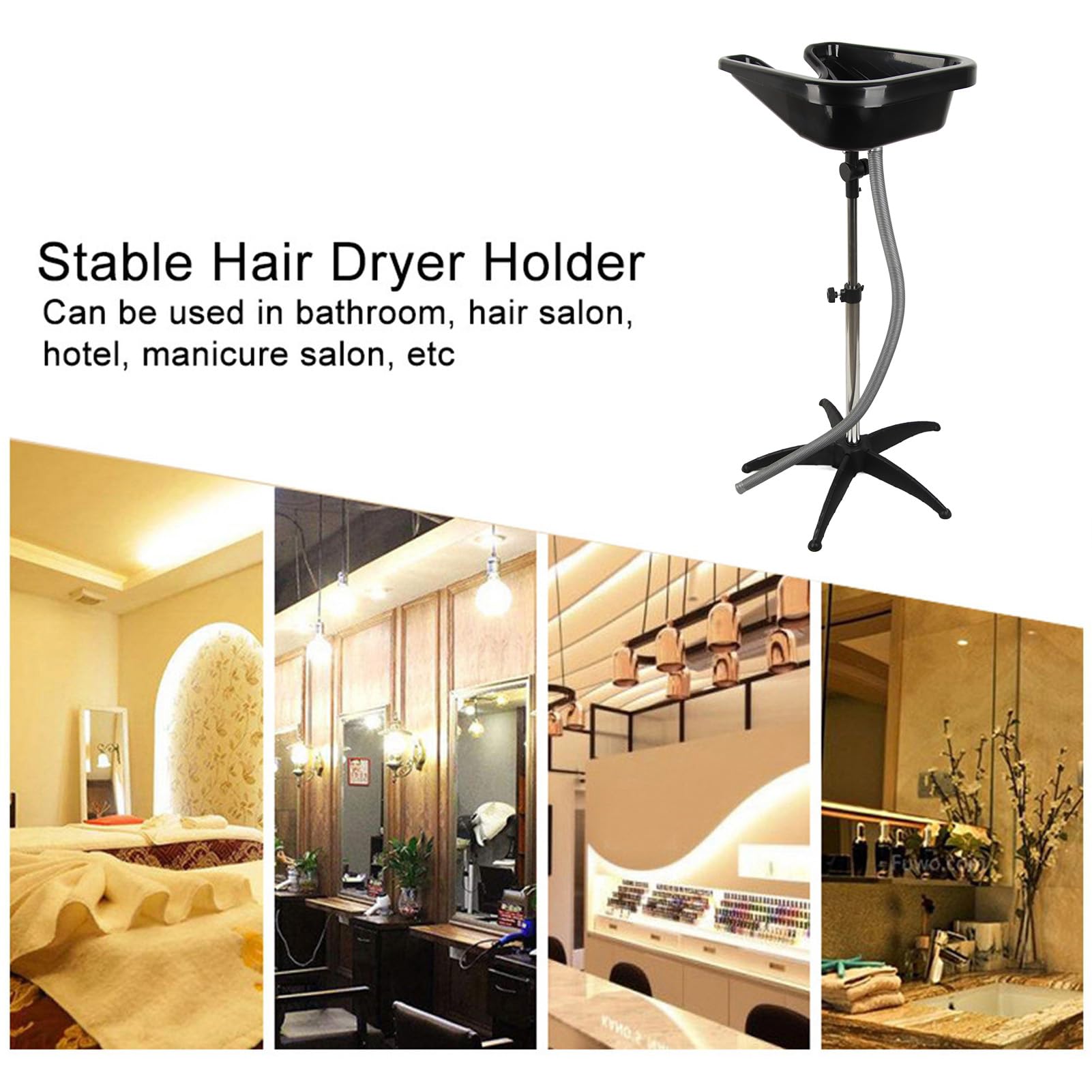 Tragbares Waschbecken Für Haare – 50x32 Cm, Ergonomisch, Mit Direkter Entwässerung, Für Friseur, Spa & Zu Hause
