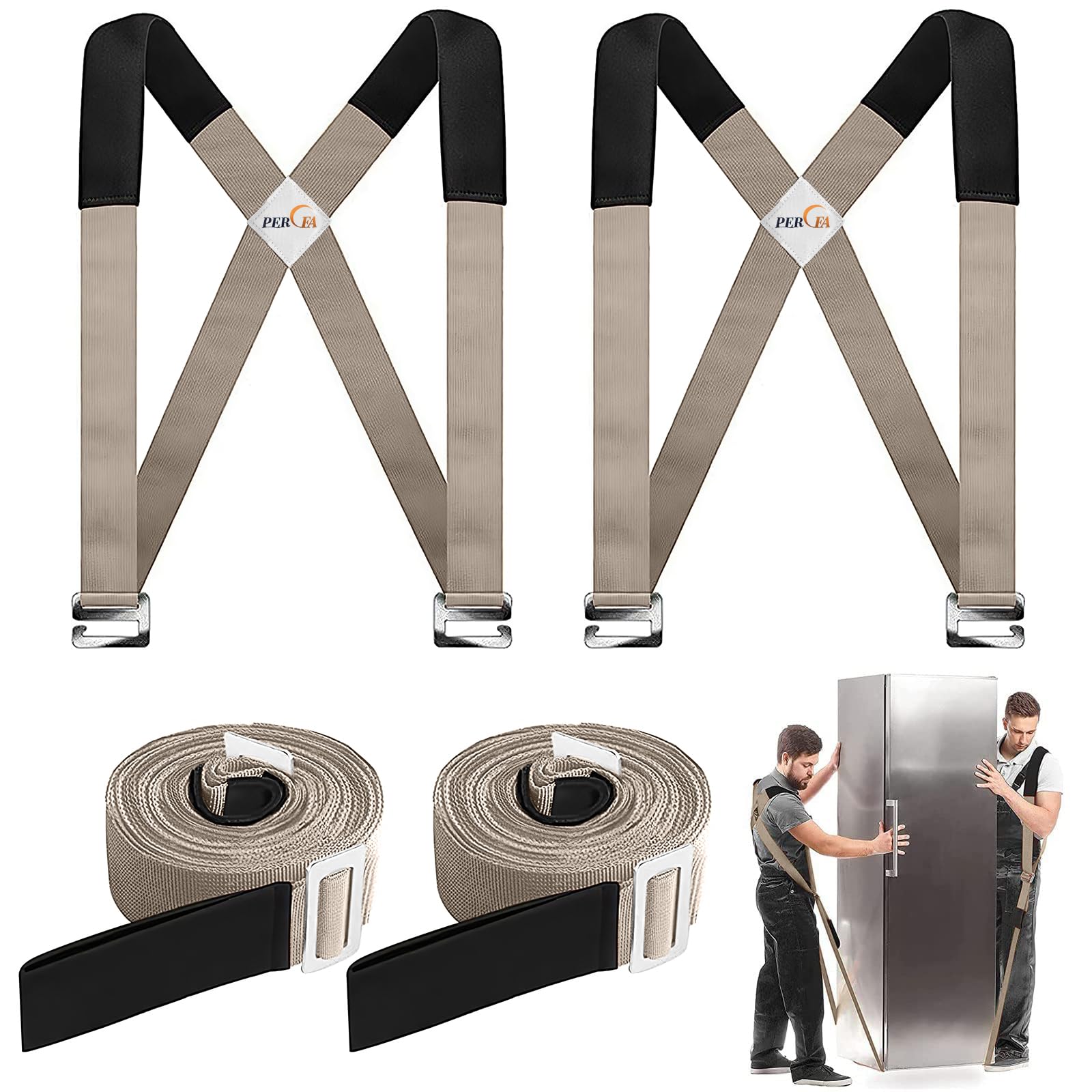 Moving Straps, Lifting Strap for 2 Movers, Easily Move, Lift, Carry ...