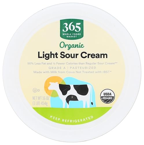 Miniatura 3 de 365 by Whole Foods Market, Crema agria orgánica baja en grasa, 16 onzas