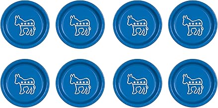 Beistle Blue Democratic Candidate Hillary Clinton 9 Inch Plate