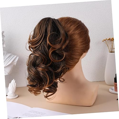 Curly Ponytail Wig Extension for Women Wavy Hairpiece Claw Clip 24-inch Long Faux Ponytail Hair for Daily Use and Special Occasions