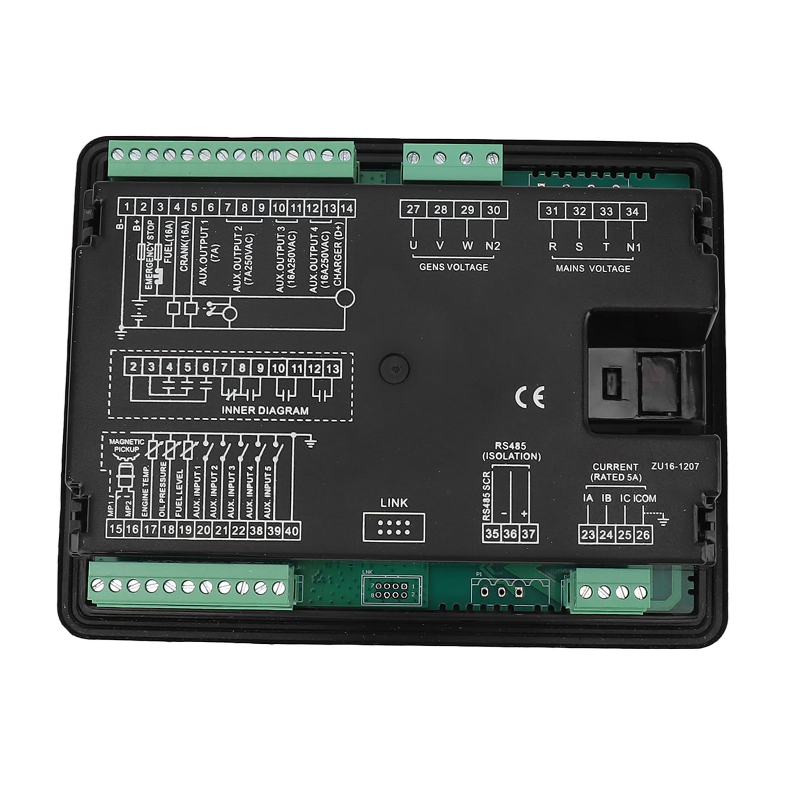 HGM6100U automatyczny kontroler do inteligentnego agregatu prądotwórczego do technologii sieciowej, system monitorowania, pilot zdalnego sterowania, mikroprocesor