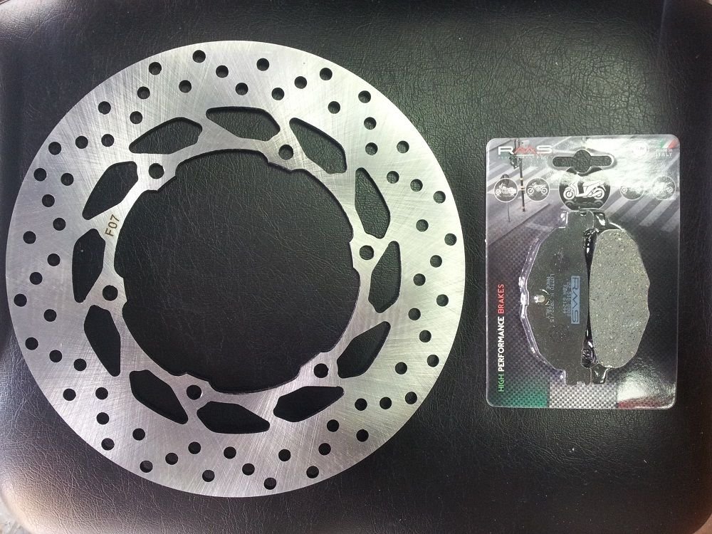 DISCO FRENO POSTERIORE RMS + PASTIGLIE PER YAMAHA T-MAX 500 2008/2011 225162270