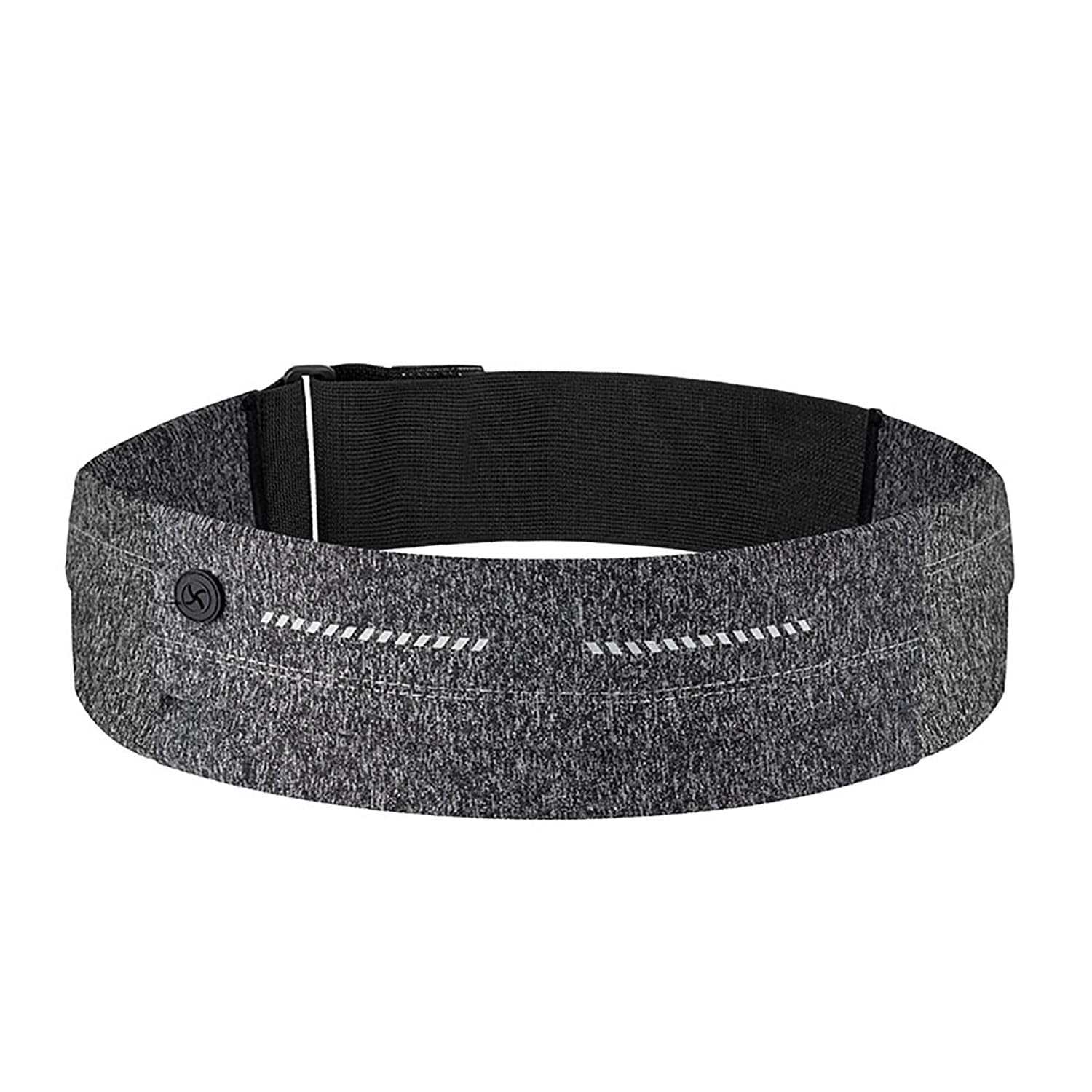 GORWRICH Running Belt for Men & Women, Bounce-Free Phone Holder Waistpack, Lightweight Running Pouch, Reflective Workout Bum Bag for Running, Gym (Grey)