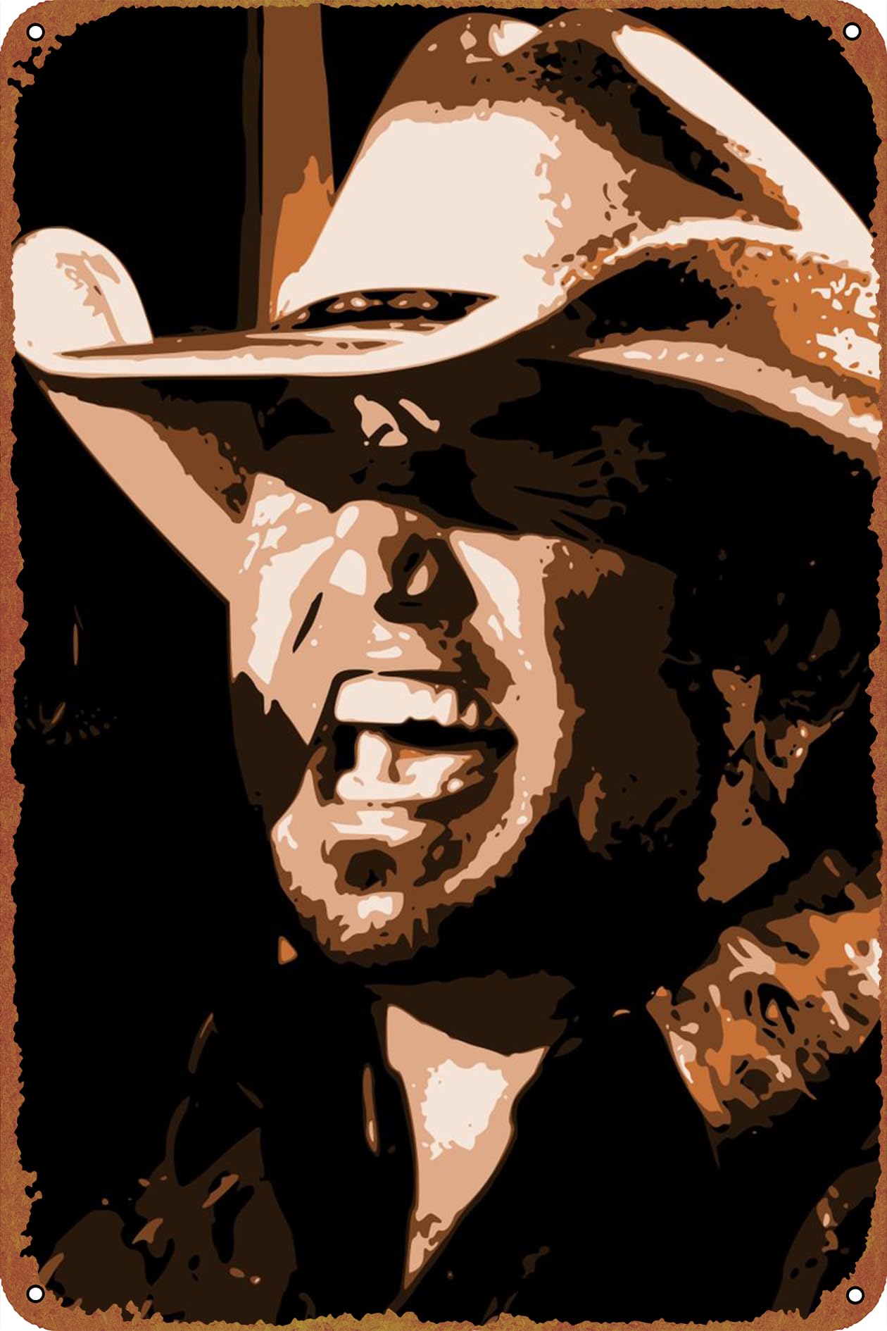 IEITBIEITB Jason Aldean Creative Tin Logo Vintage Poster Bar Cafe Office Restaurant Wall Decoration Home Door Garden Store Club Logo Gift 12 X 8 inches