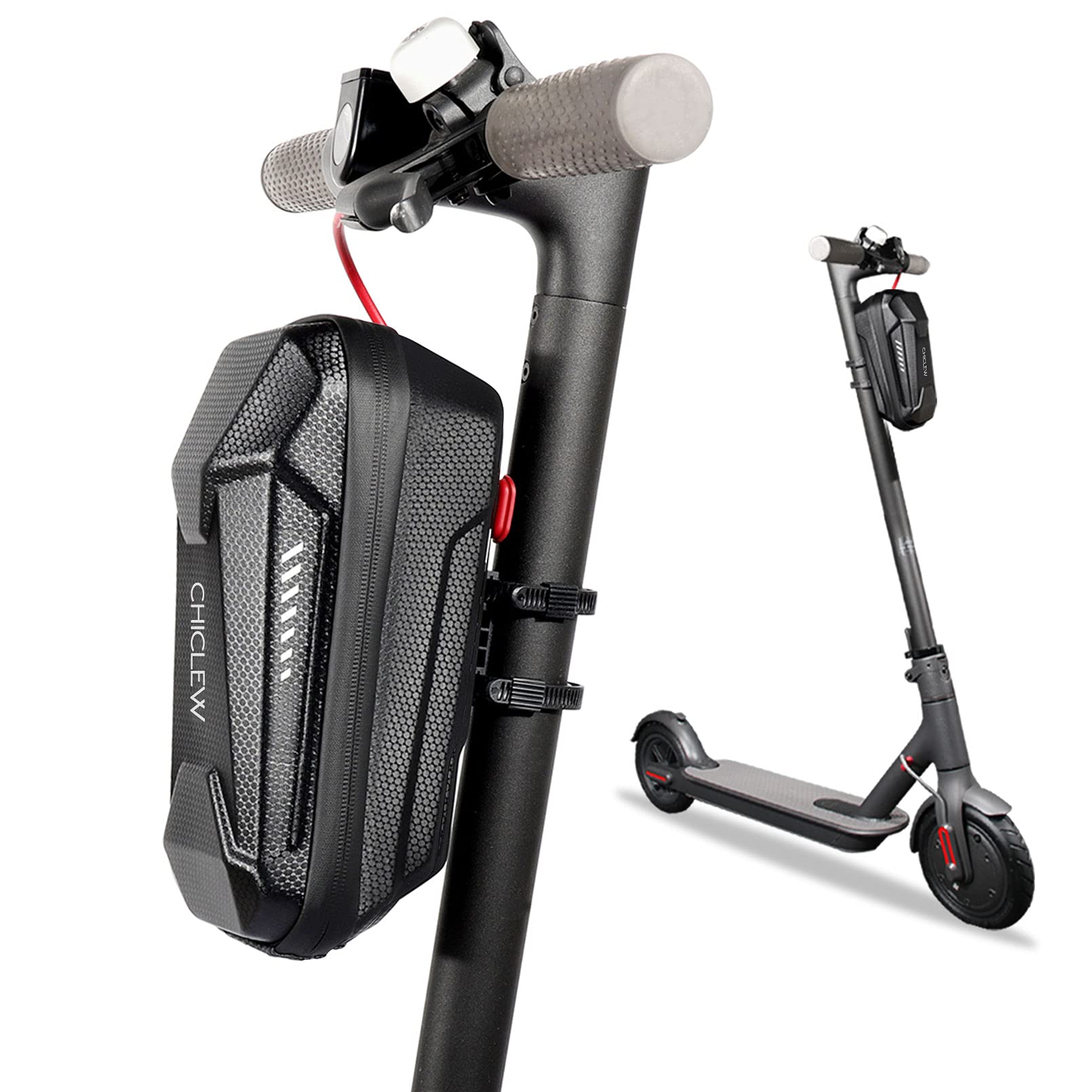 CHICLEW Electric Scooter Storage Bag - Waterproof, Large Capacity Handlebar Bag for Xiaomi MI Mijia M365 Pro, Sedway Ninebot ES1/ES2/ES3/ES4