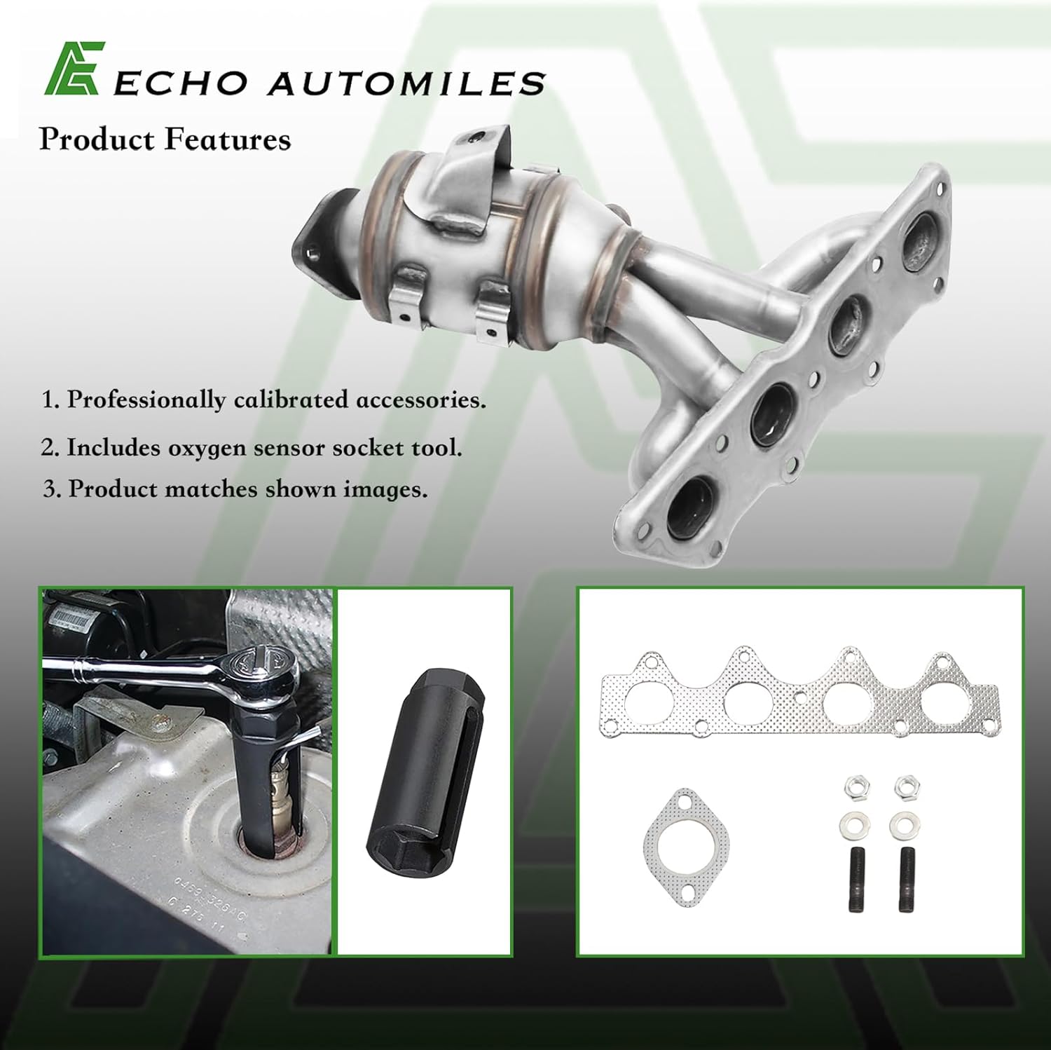 Catalytic Converter Compatible with Hyundai Accent 2012 2013 2014 2015 2016 2017, Veloster 2012-2017, Kia Rio 2012-2014, Kia Soul 2012-2016 1.6L Catalytic Convertor EPA Compliant