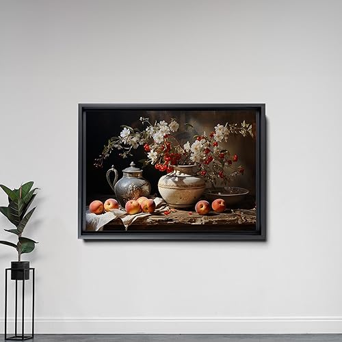 Vista 5 de Apples And A Terracotta Kettle, Country Kitchen Print, Apple Still Life, Vintage Apple Print, Apple Still Life Print, Country Kitchen Art, Canvas