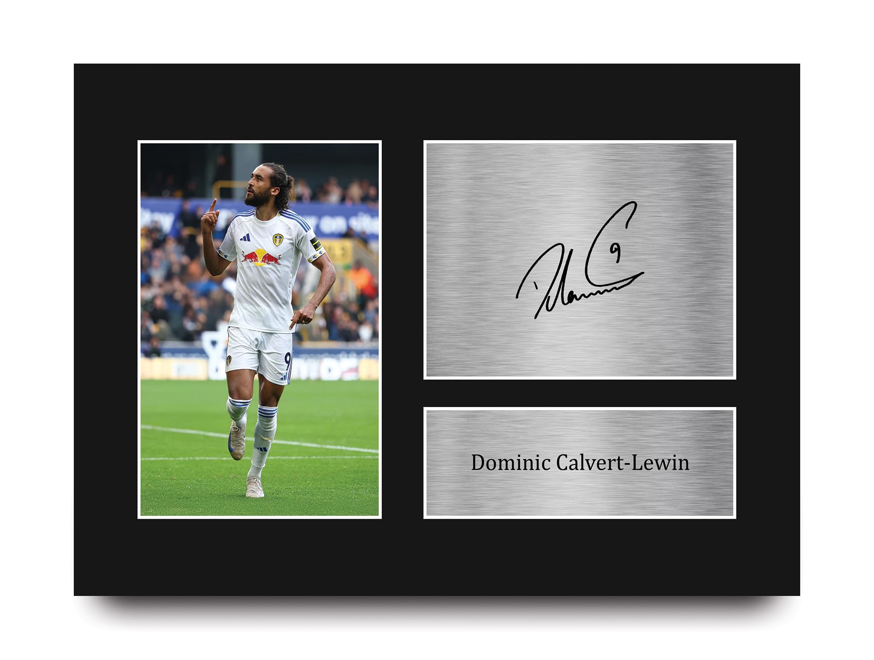 HWC Trading Dominic Calvert-Lewin Leeds Gifts Printed Signed Autograph Picture for Football Fans and Supporters - A4
