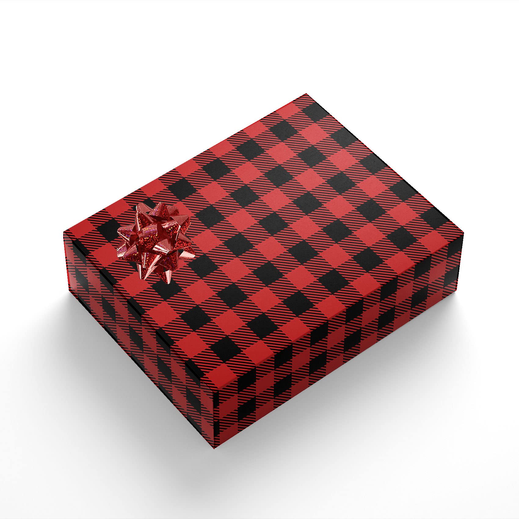 Caja De Regalo Hecha A Mano Con Etiqueta De Papel Aislado En Blanco