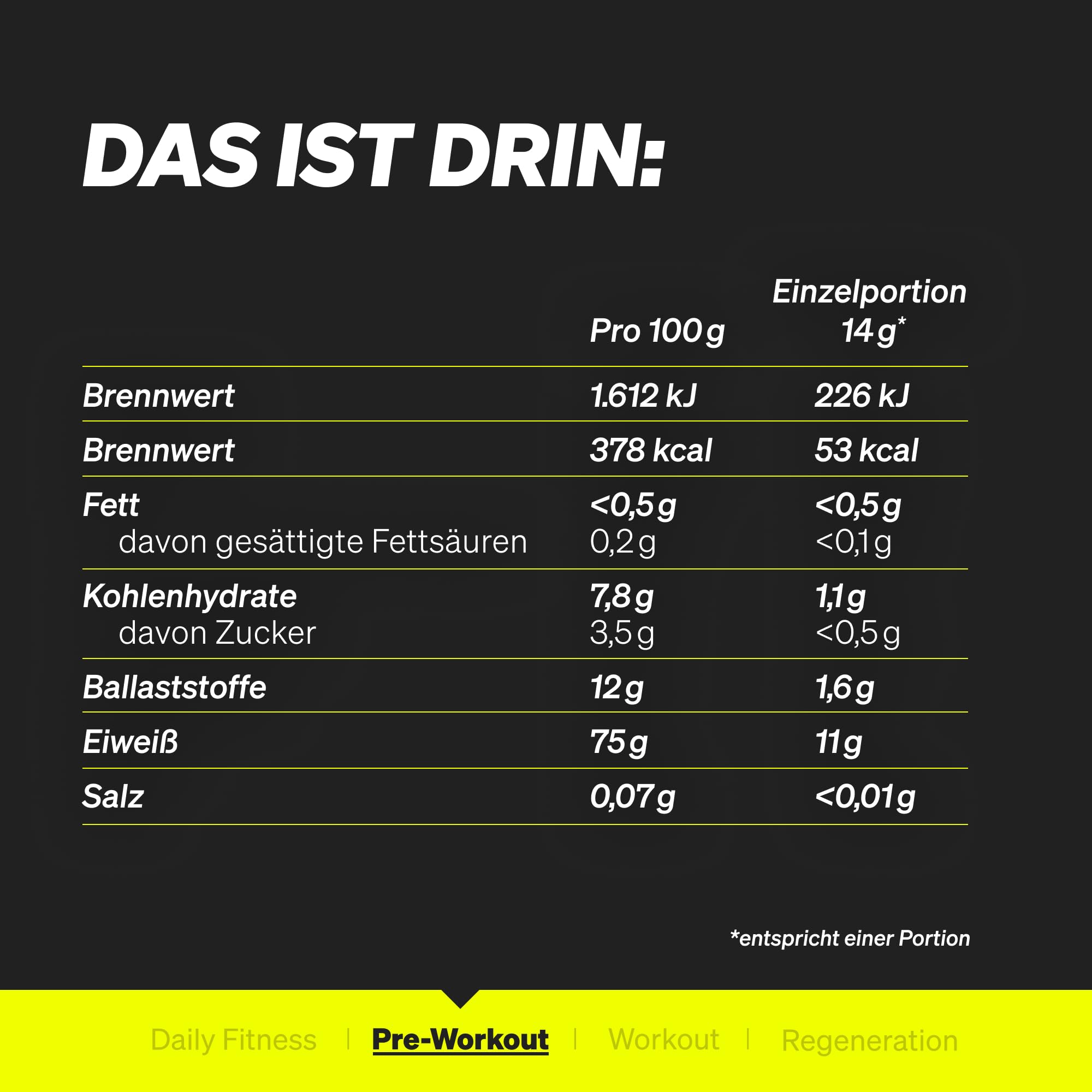 natural elements Pre-Workout Booster 420g – Zero Koffein – Peach Iced Tea Geschmack – mit Niacin, Ginseng & BCAA – vegan, koffeinfrei – in Deutschland produziert & laborgeprüft