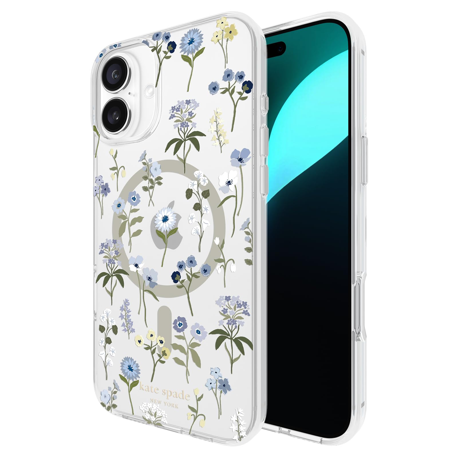 kate spade new york iPhone 16 Plus case - Compatible with MagSafe - Designer Phone Case - Precious Bloom