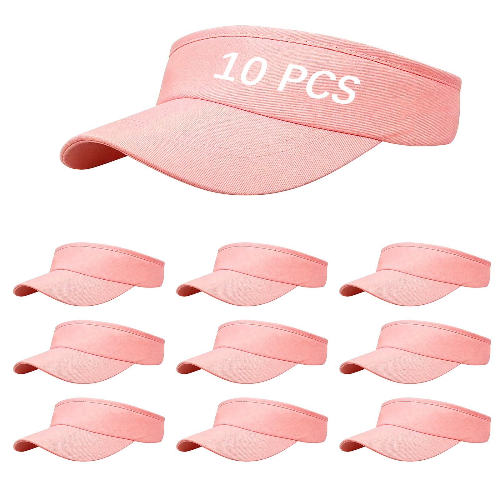 Adjustable Sport Sun Visor Hats Bulk Solid Color Blank Golf Cap Anti Ultraviolet for Beach Tennis Baseball