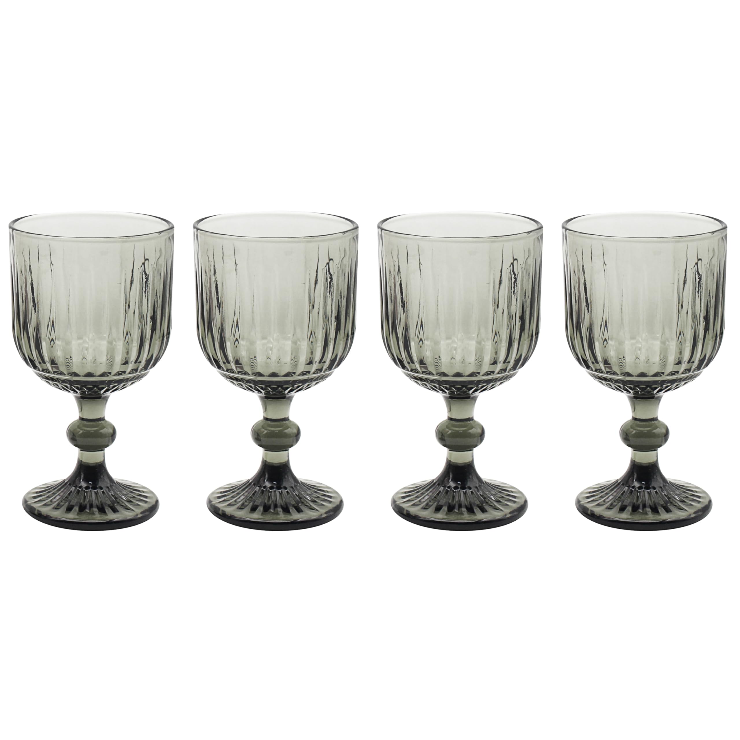 Lesser & Pavey Elements Smoke Wine Glass Set of 4 for Home Kitchen, Restaurant & Parties