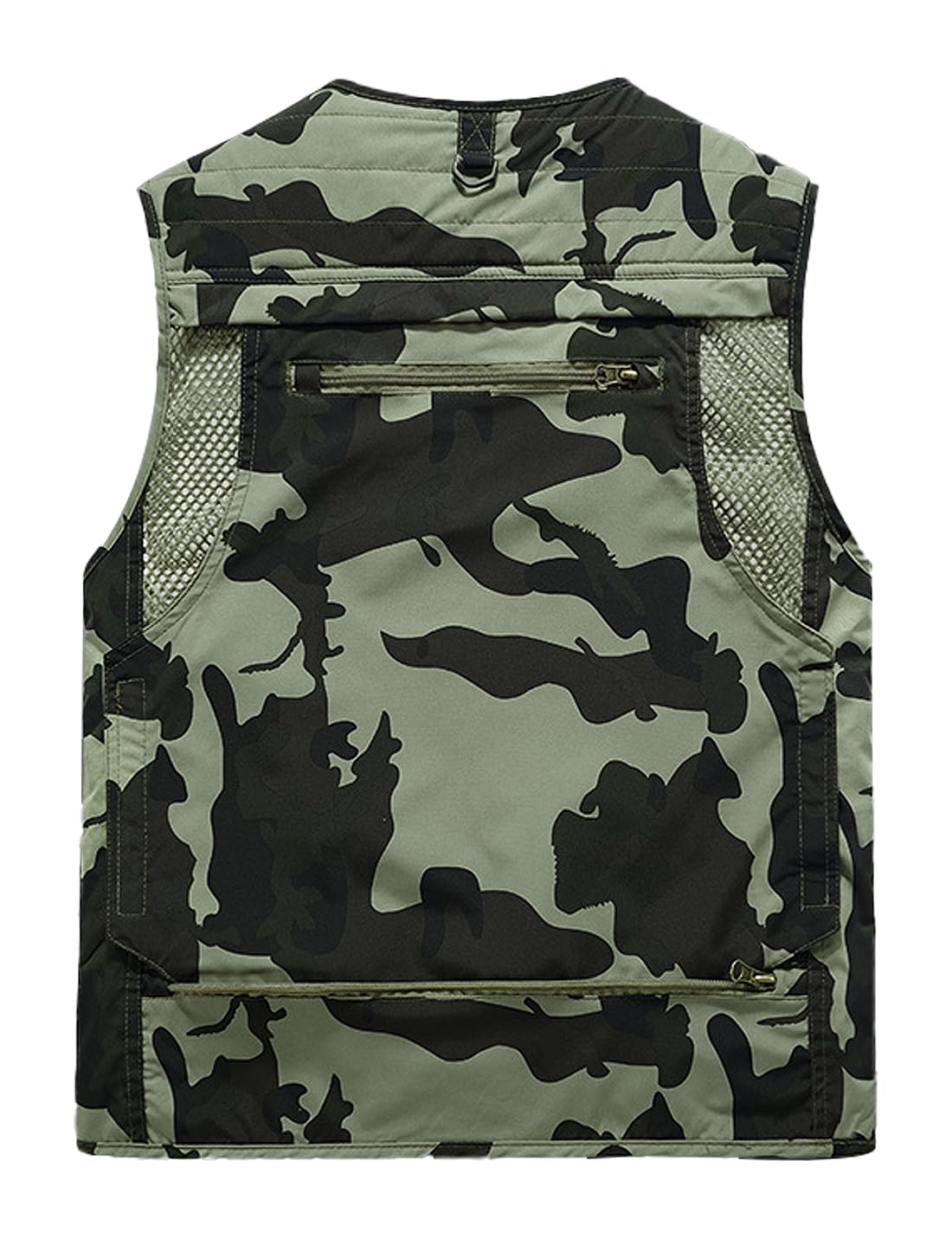 Gilet cargo en maille pour homme avec poches multiples
