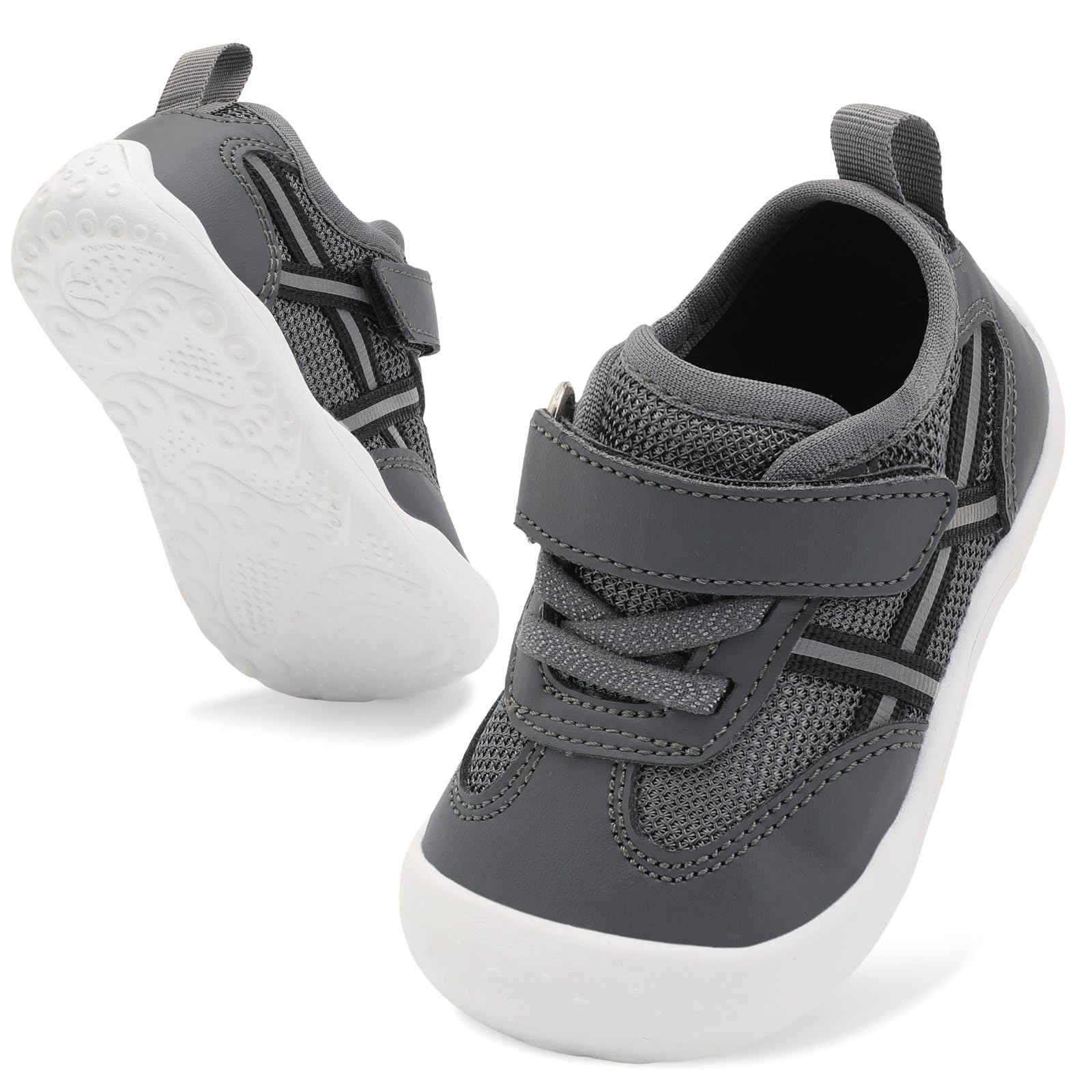 JIASUQI Baby Barefoot Shoes Boy Girls First Walking Shoe Infant Breathable Sneakers Lightweight Non-Slip Crib Shoes Indoor Outdoor — view 12