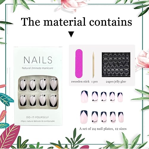 Miniatura 10 de Uñas postizas a presión para el día de San Valentín uñas postizas cortas de corazón rojo vino con purpurina diseño exquisito uñas postizas cuadradas