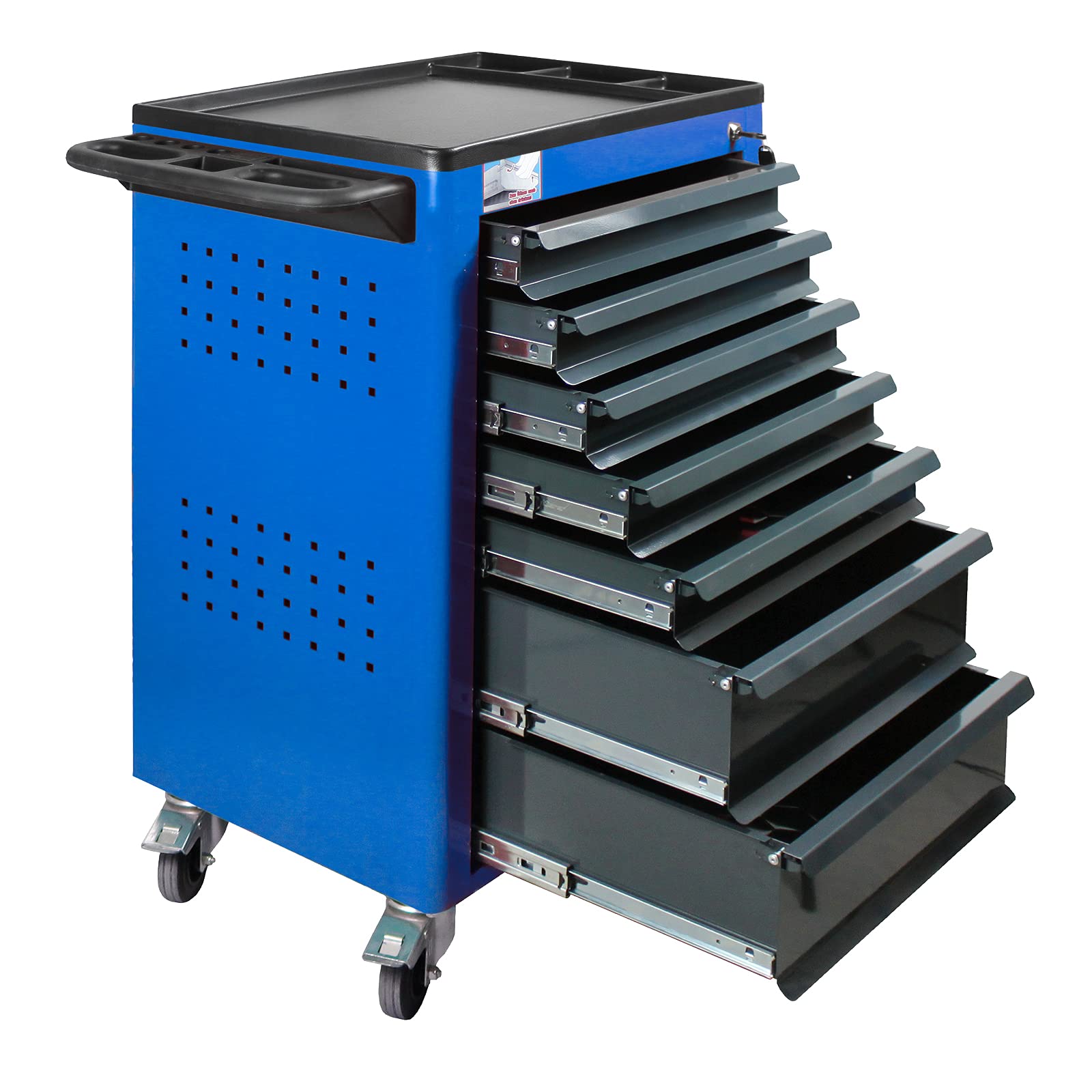 ADB - Carrello portautensili, con 7 cassetti, colore: Blu