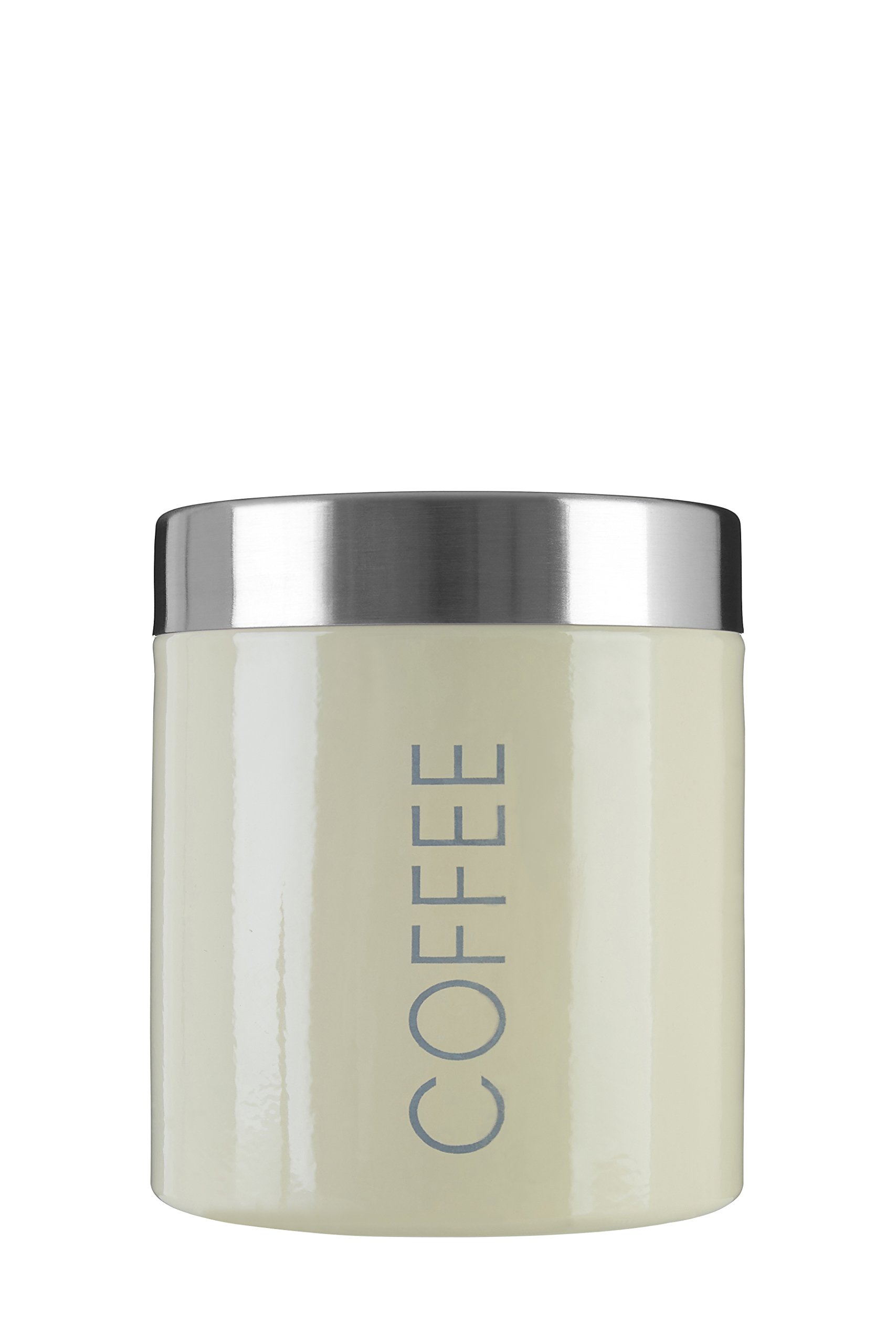 Cream Enamel Coffee Canister - Cream