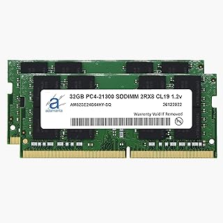 Adamanta 64GB (2x32GB) Memory Upgrade for 2020 Apple iMac 27" w/Retina 5K Display, 2019 Apple iMac 27" w/Retina 5K Display, 2018 Apple Mac Mini DDR4 2666Mhz PC4-21300 SODIMM 2Rx8 CL19 1.2v DRAM RAM