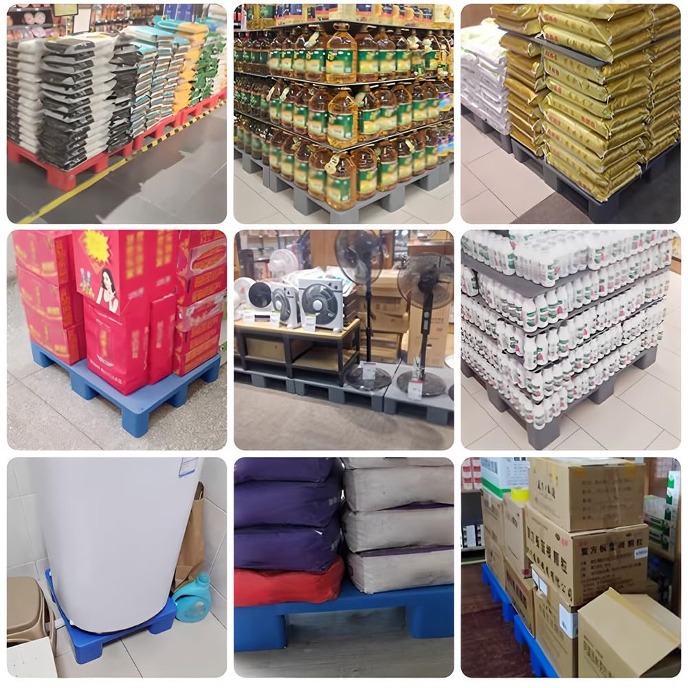 1 Pallet In Plastica (polietilene) Per Stoccaggio In Cantina | Pedana Antiscivolo E Resistente All'umidità Per Magazzini, base Di Stoccaggio Impermeabile(Giallo,400x300x120mm)