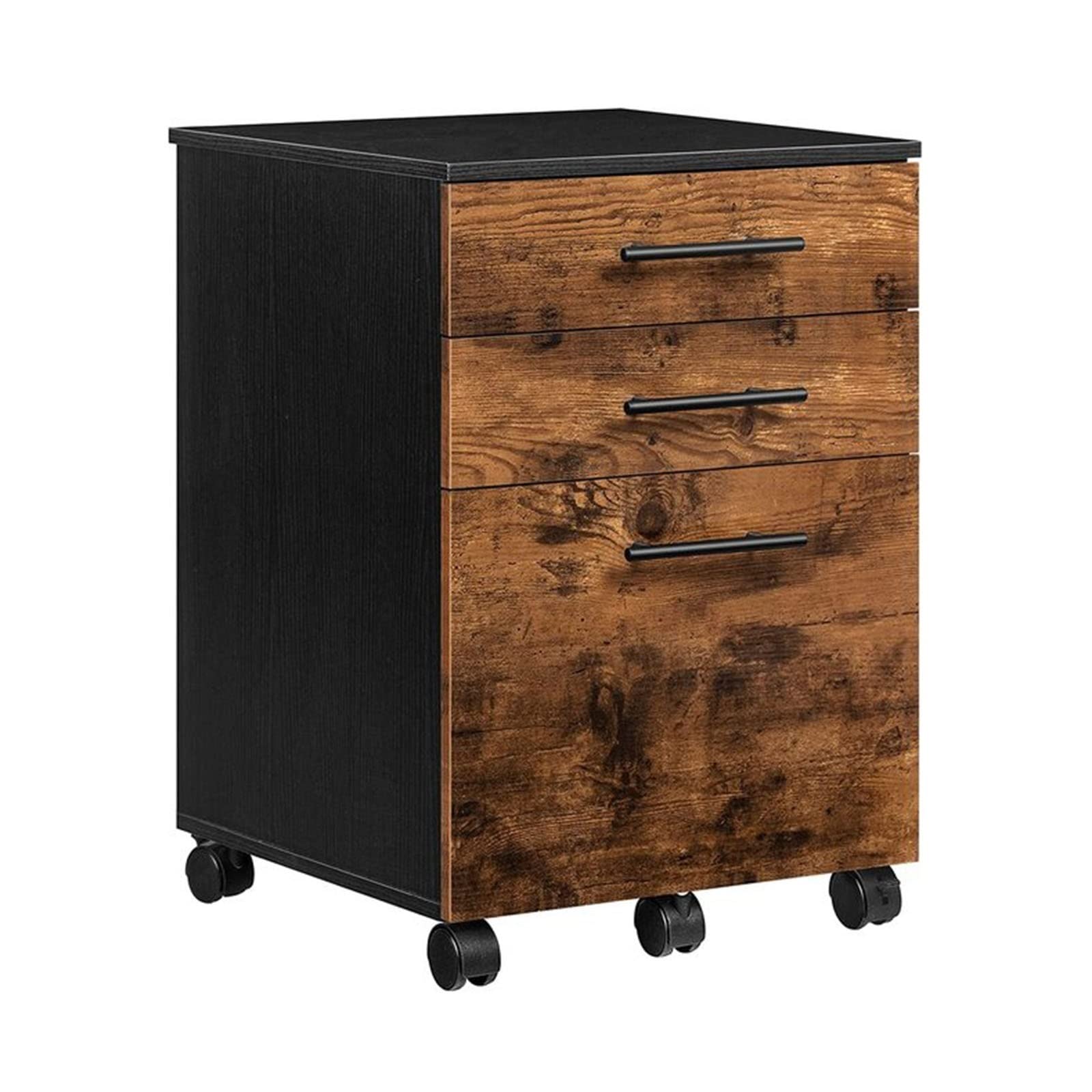 ENGENDER Schedario per Ufficio Domestico Armadi for File da Ufficio 3 cassetti Organizer Base Mobile Mobile a 5 Ruote con cassetto for cartelle sospese for l'home Office Armadio per Schedari(A)
